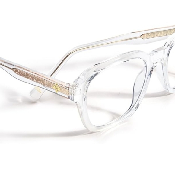 Oversized Square Blue Light Blocking Glasses Computer Clear Frame Eyewear - Picture 3 of 8